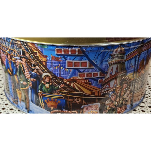 Jacobsen's Bakery Butter Cookie Collectible Tin Product of Denmark (Empty) - Picture 5 of 9